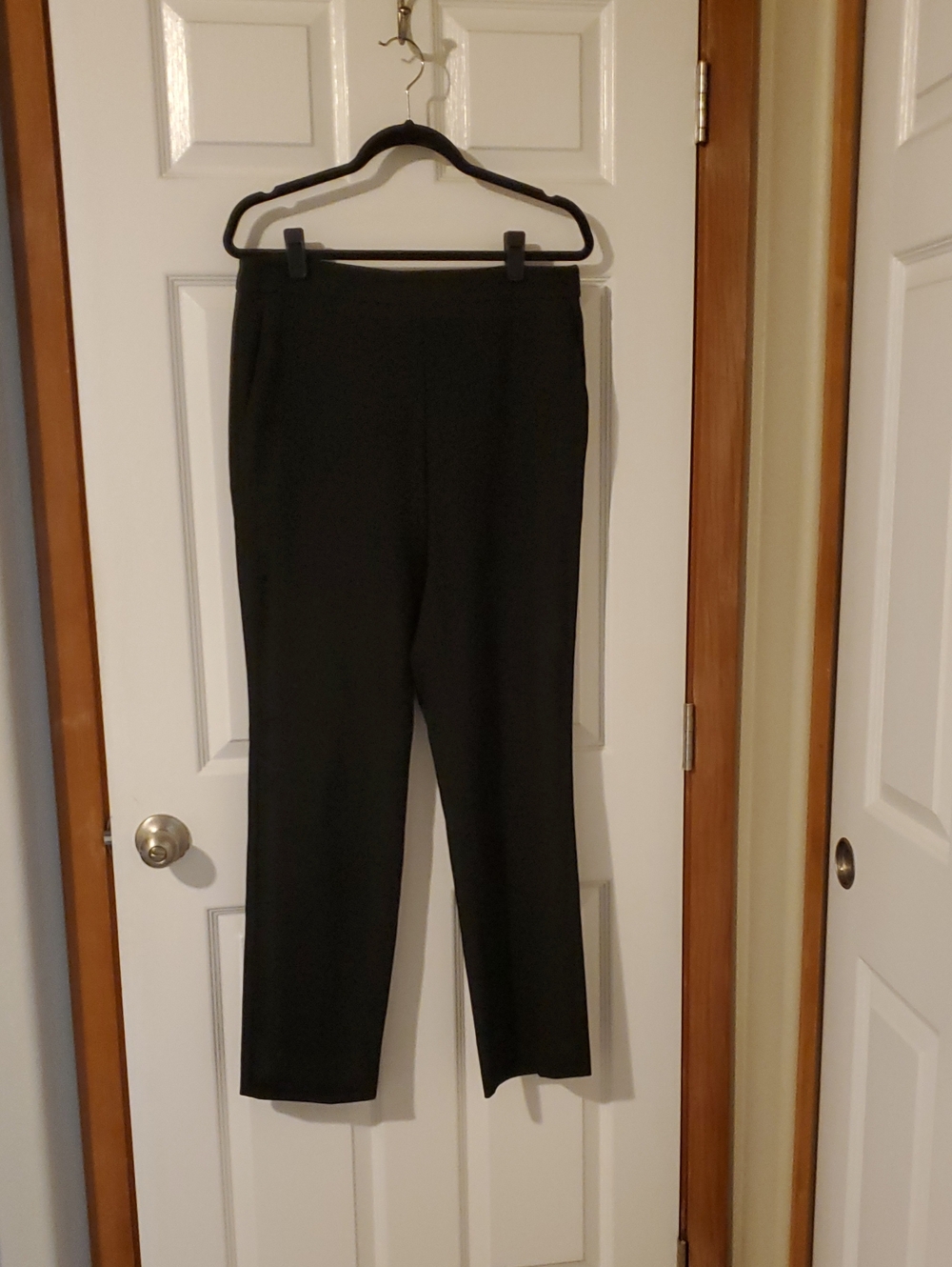 Ann Taylor Black Straight-Leg Dress Pants